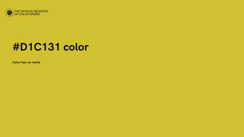 #D1C131 color image