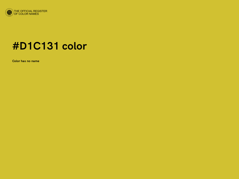 #D1C131 color image