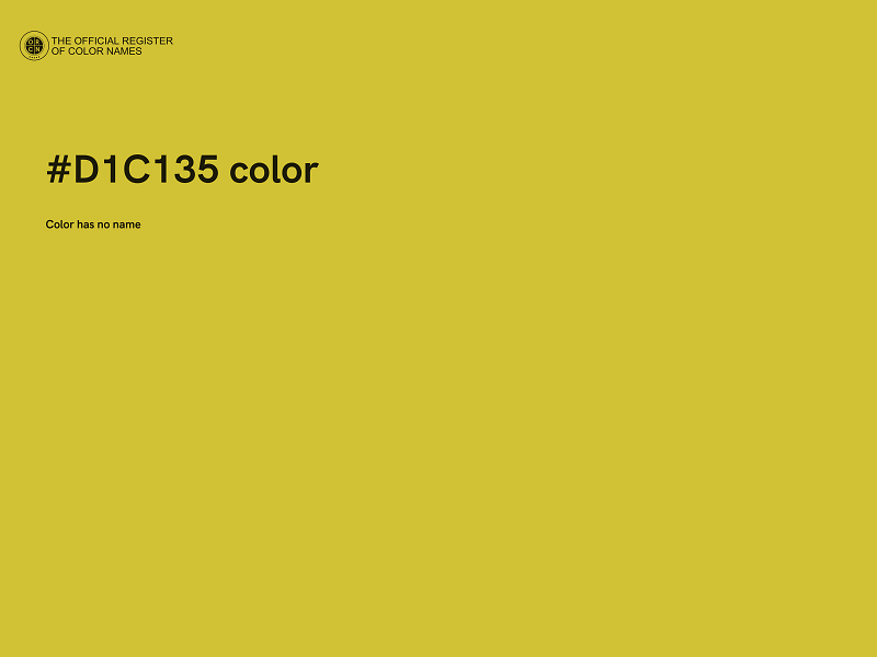 #D1C135 color image