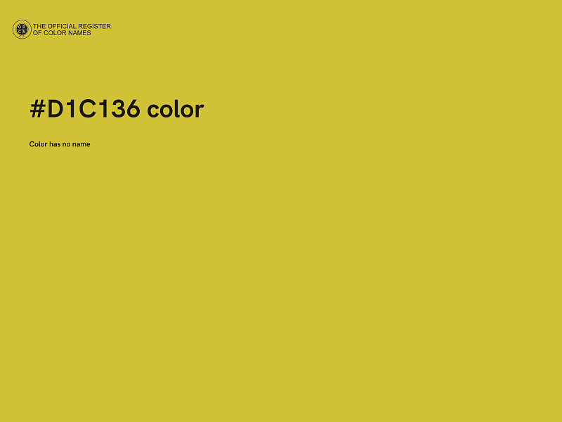 #D1C136 color image