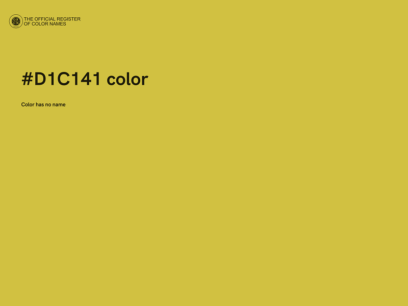 #D1C141 color image