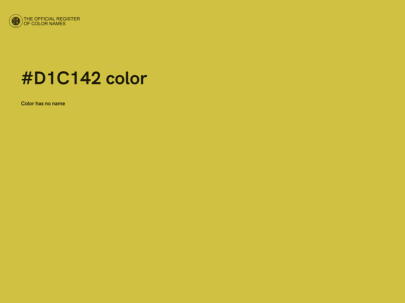 #D1C142 color image