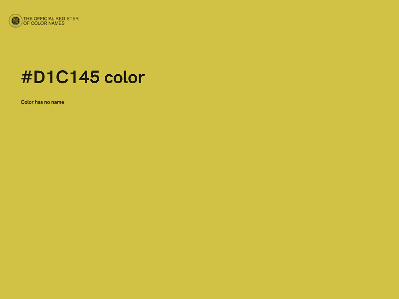 #D1C145 color image