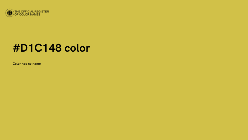 #D1C148 color image