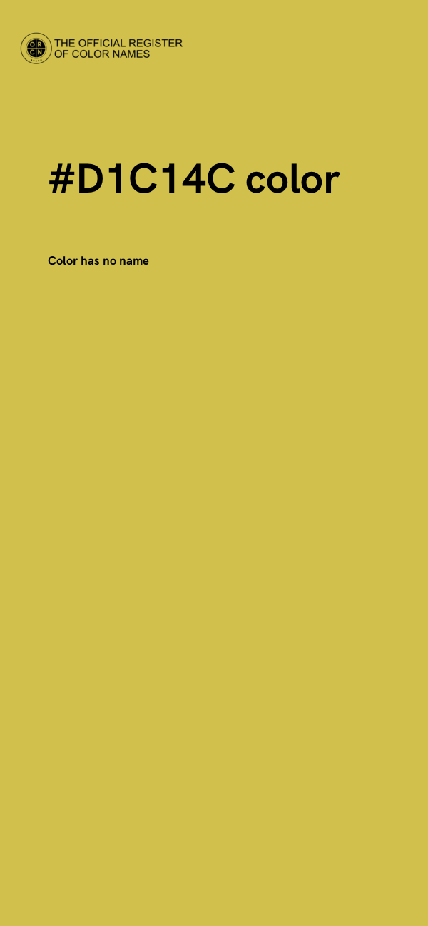 #D1C14C color image