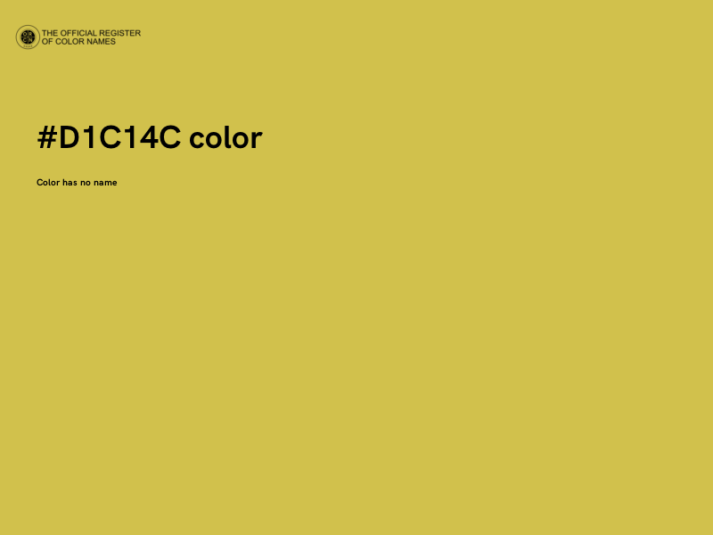 #D1C14C color image
