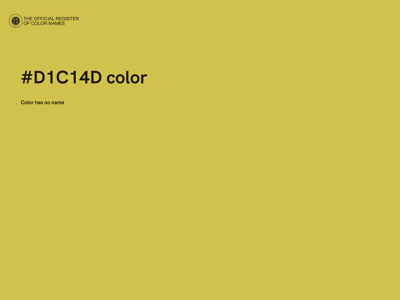 #D1C14D color image