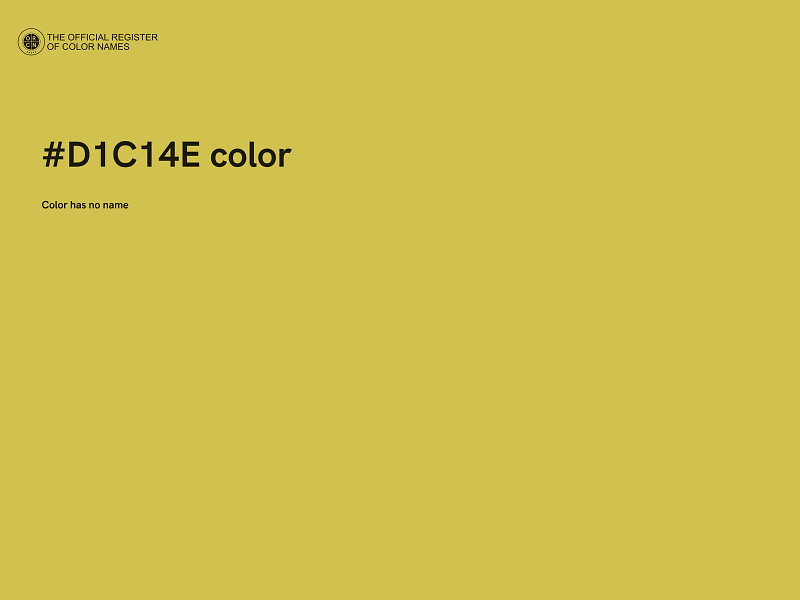 #D1C14E color image