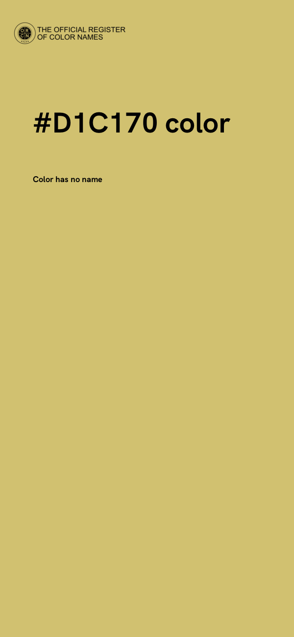 #D1C170 color image