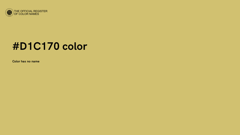 #D1C170 color image