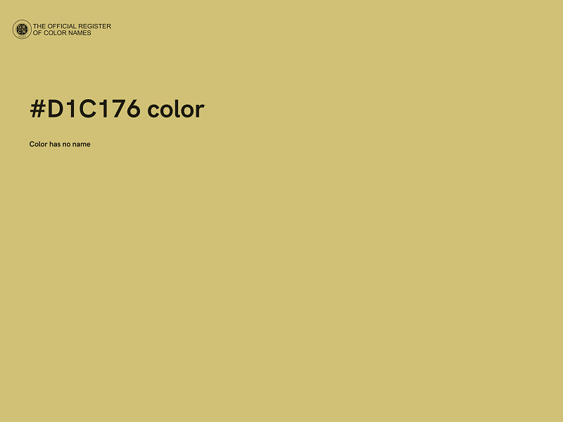 #D1C176 color image