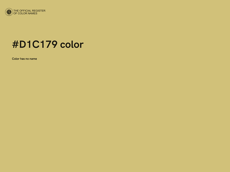 #D1C179 color image