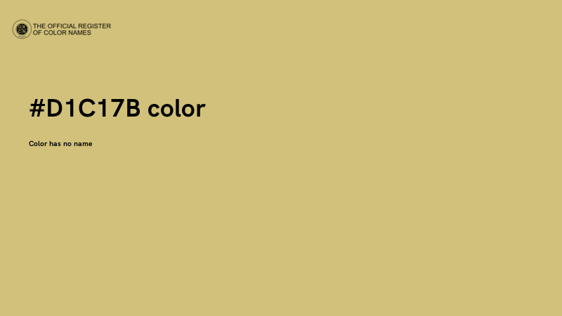 #D1C17B color image