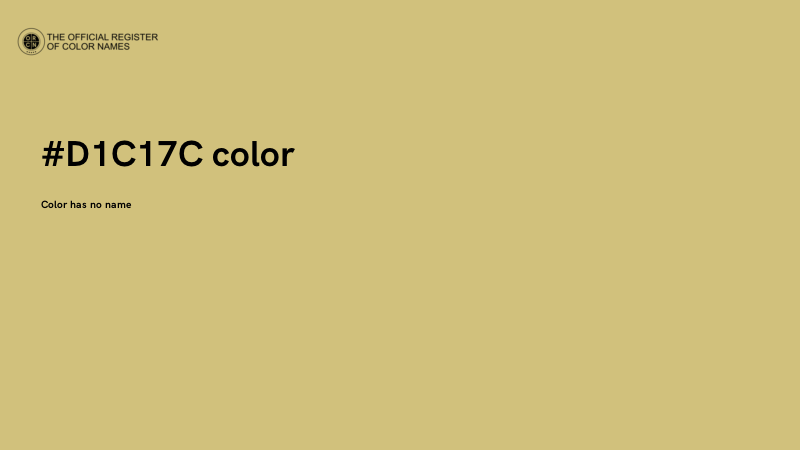 #D1C17C color image