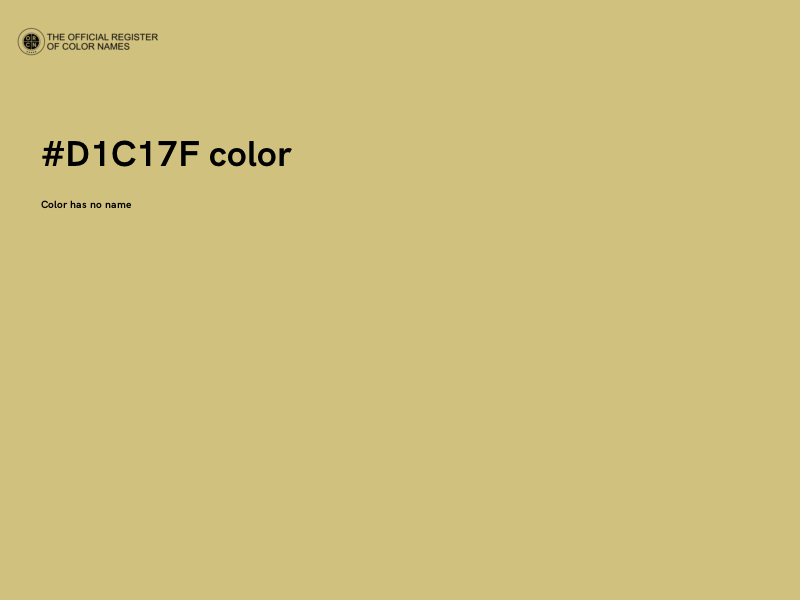 #D1C17F color image