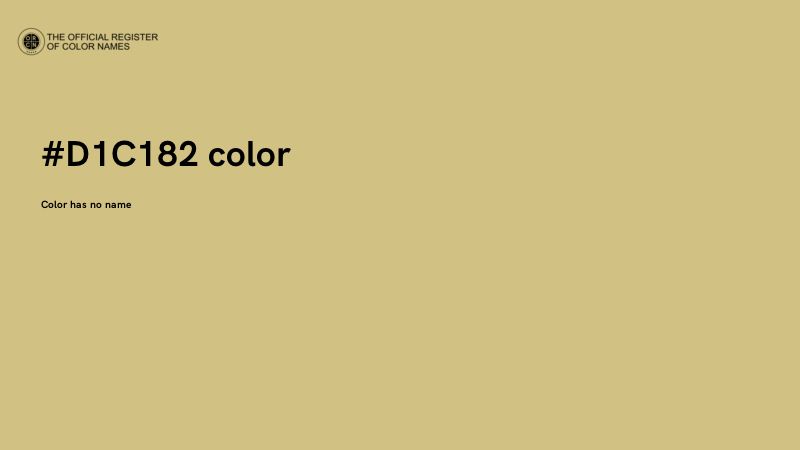 #D1C182 color image