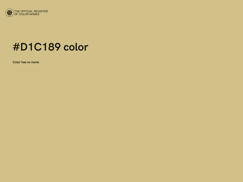 #D1C189 color image