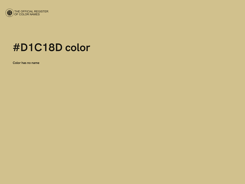 #D1C18D color image