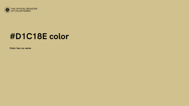 #D1C18E color image