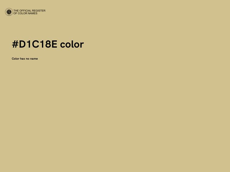 #D1C18E color image