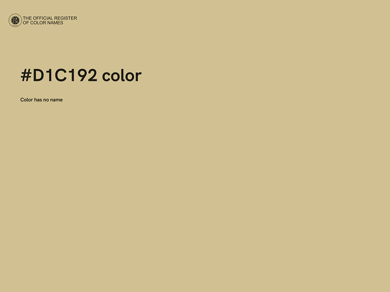 #D1C192 color image