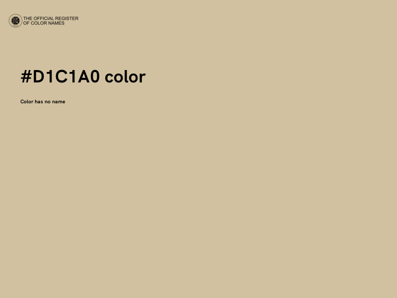 #D1C1A0 color image