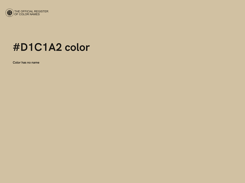 #D1C1A2 color image