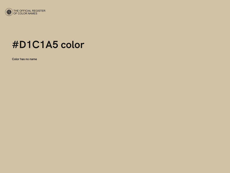 #D1C1A5 color image
