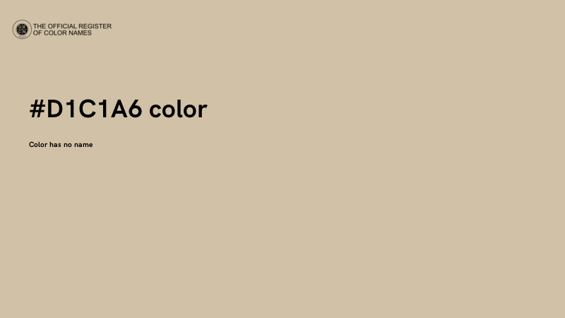 #D1C1A6 color image