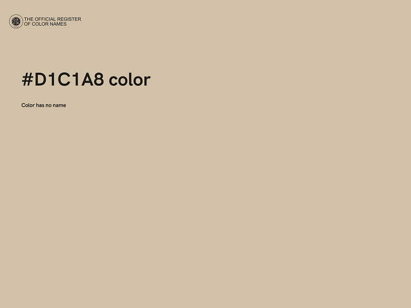 #D1C1A8 color image