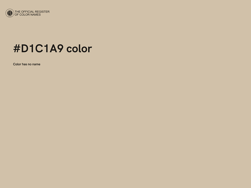 #D1C1A9 color image