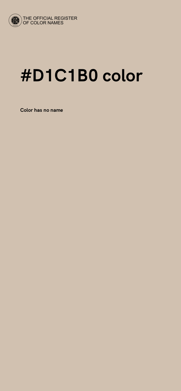 #D1C1B0 color image
