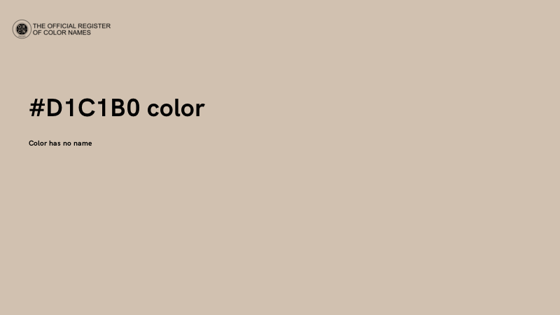 #D1C1B0 color image