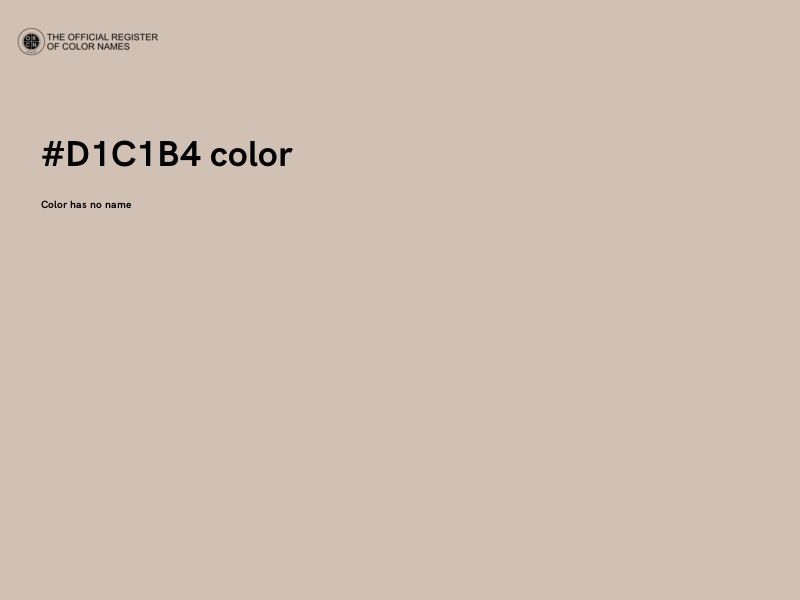 #D1C1B4 color image