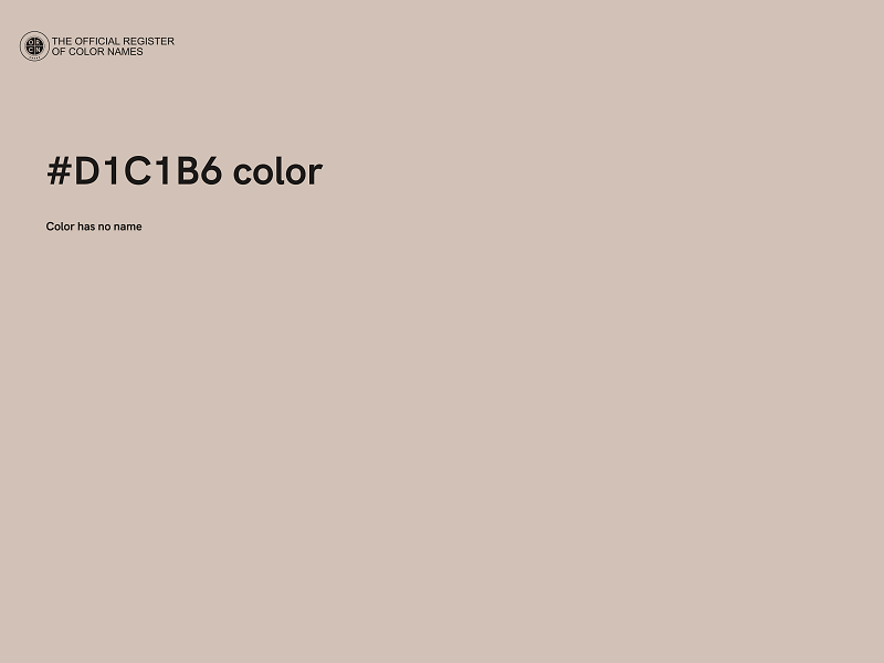 #D1C1B6 color image