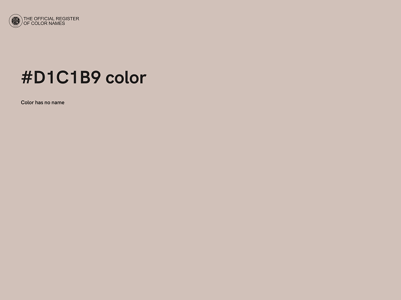 #D1C1B9 color image