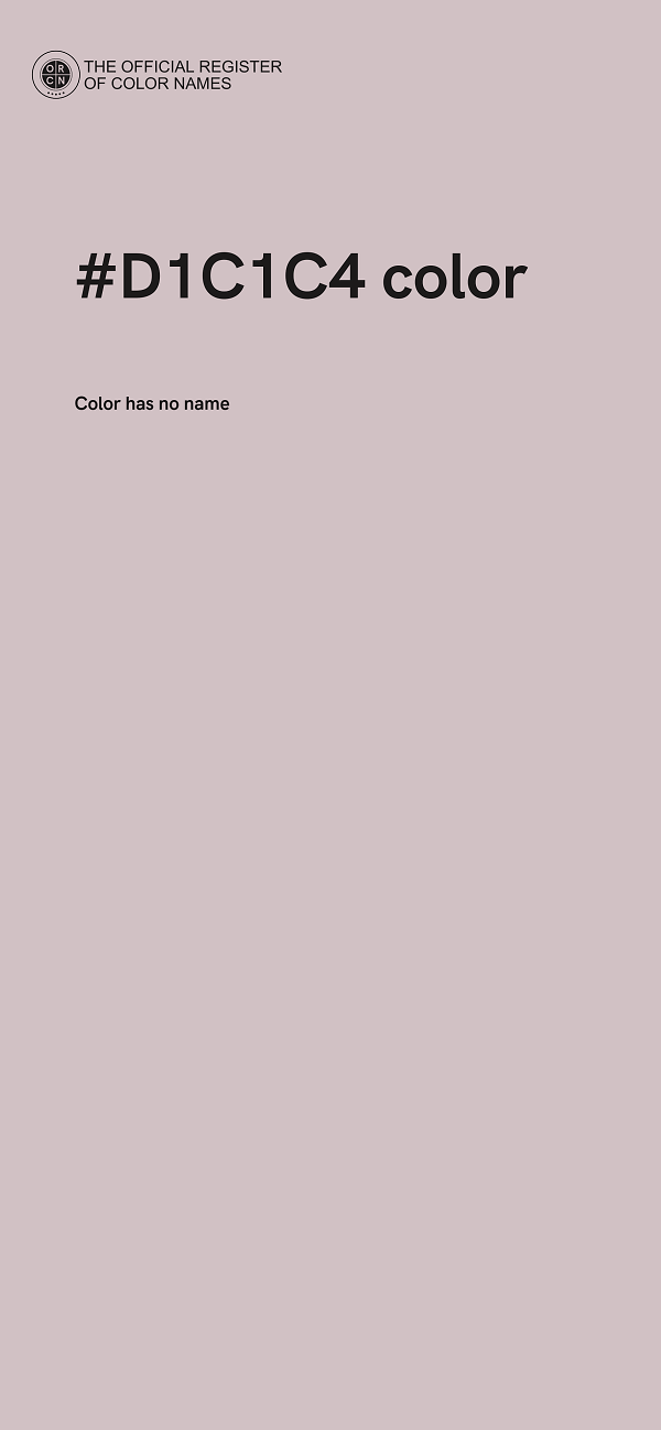 #D1C1C4 color image
