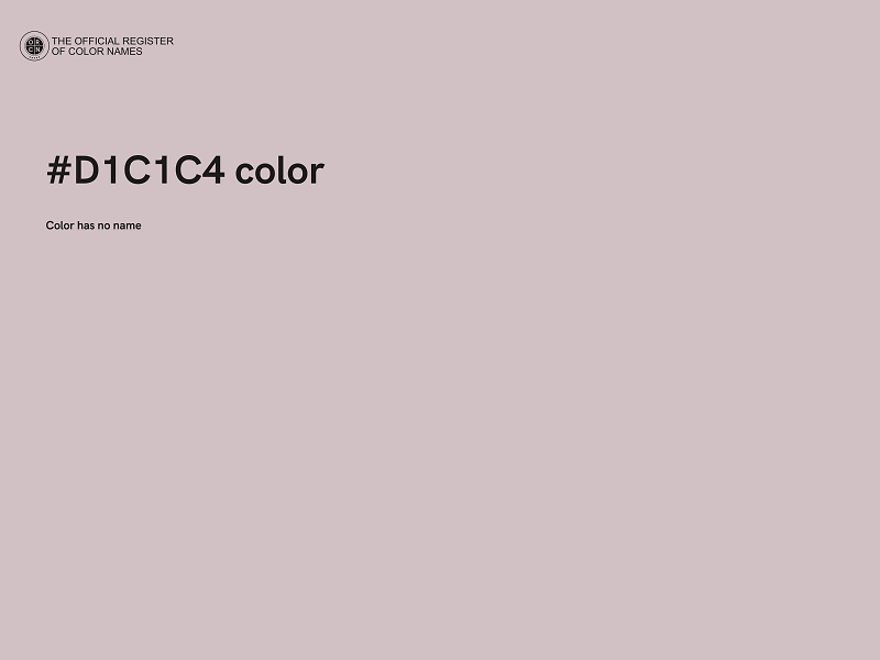 #D1C1C4 color image
