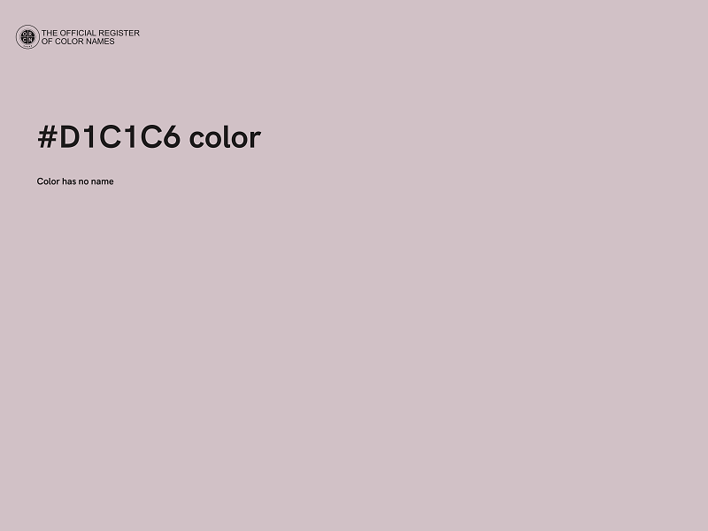 #D1C1C6 color image