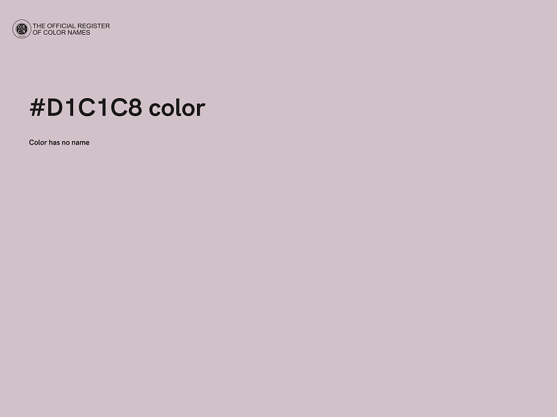 #D1C1C8 color image