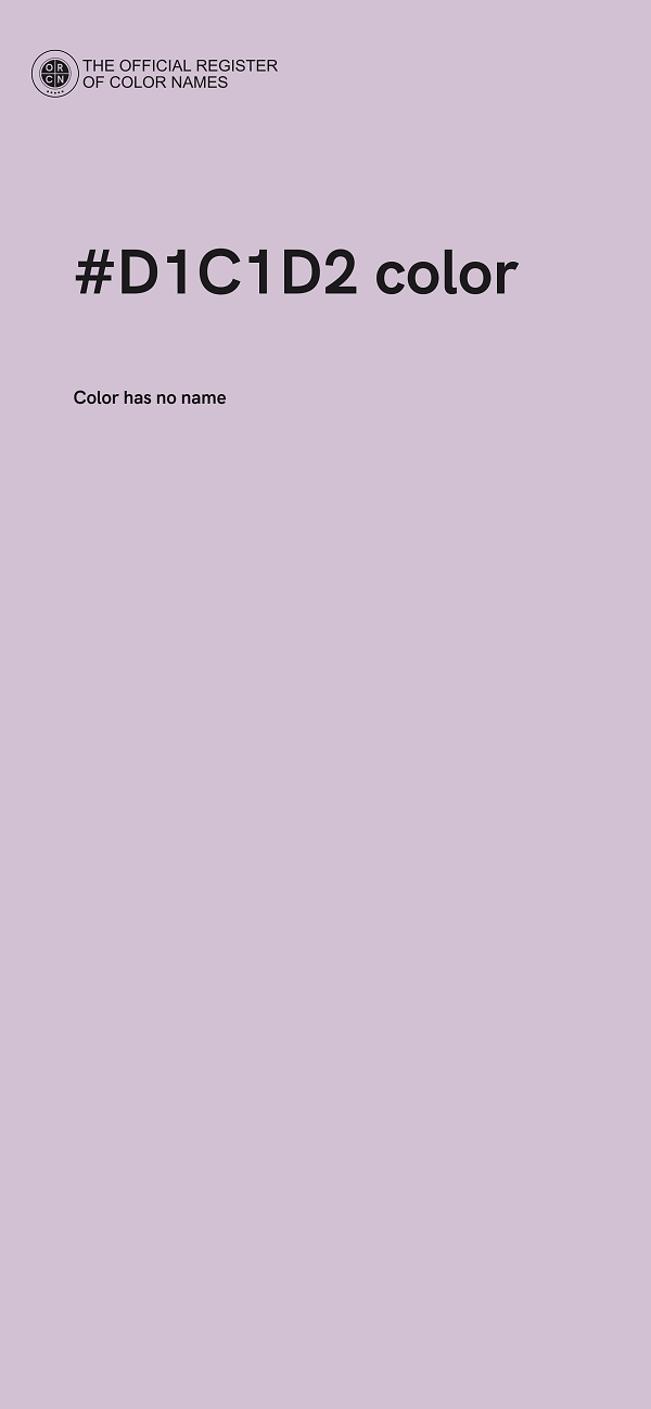 #D1C1D2 color image