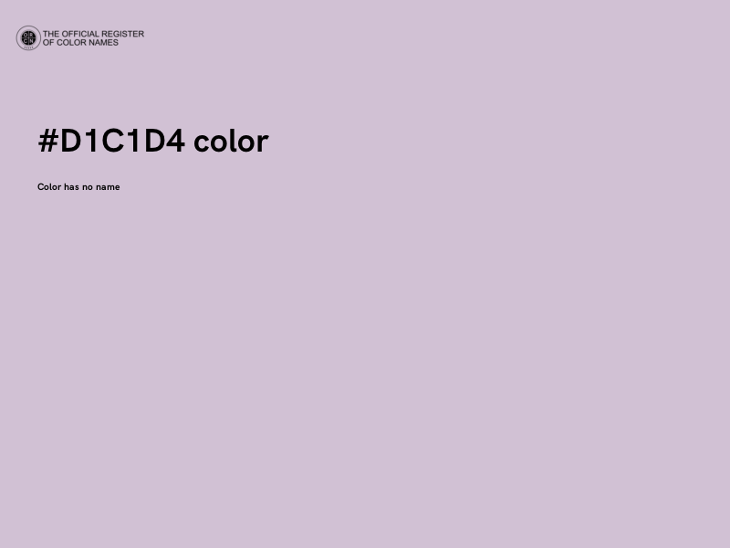 #D1C1D4 color image