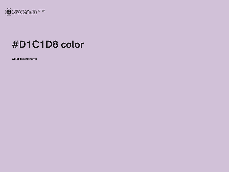 #D1C1D8 color image