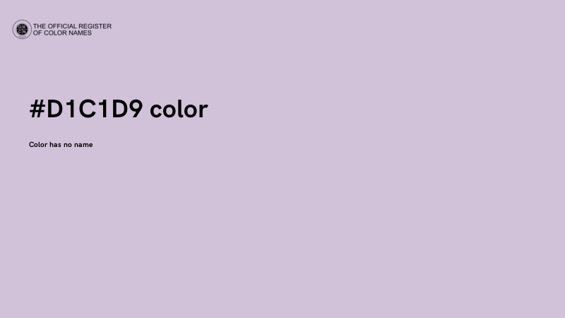 #D1C1D9 color image