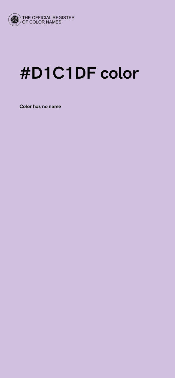#D1C1DF color image
