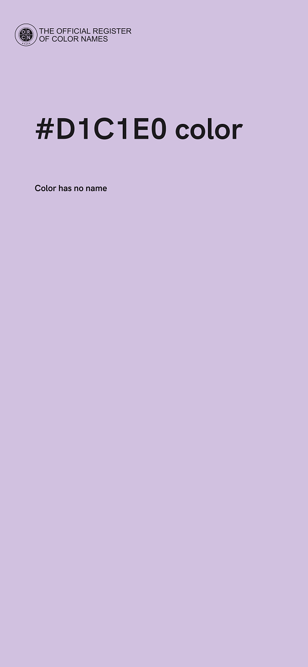 #D1C1E0 color image