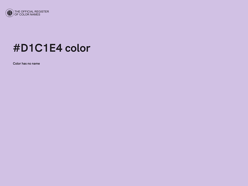 #D1C1E4 color image