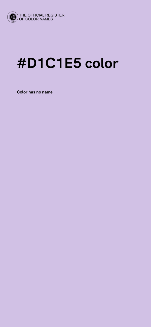 #D1C1E5 color image