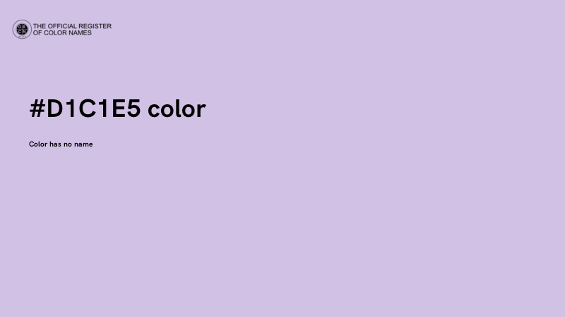 #D1C1E5 color image