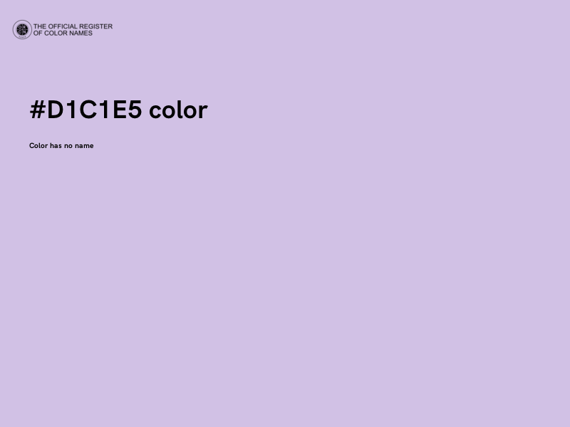 #D1C1E5 color image